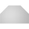 Ekena Millwork Octagonal Top Surface Mount PVC Gable Vent w/ 3-1/2"W x 1"P Standard Frame, 32"W x 20"H GVPOT32X2001SN - alternate 3